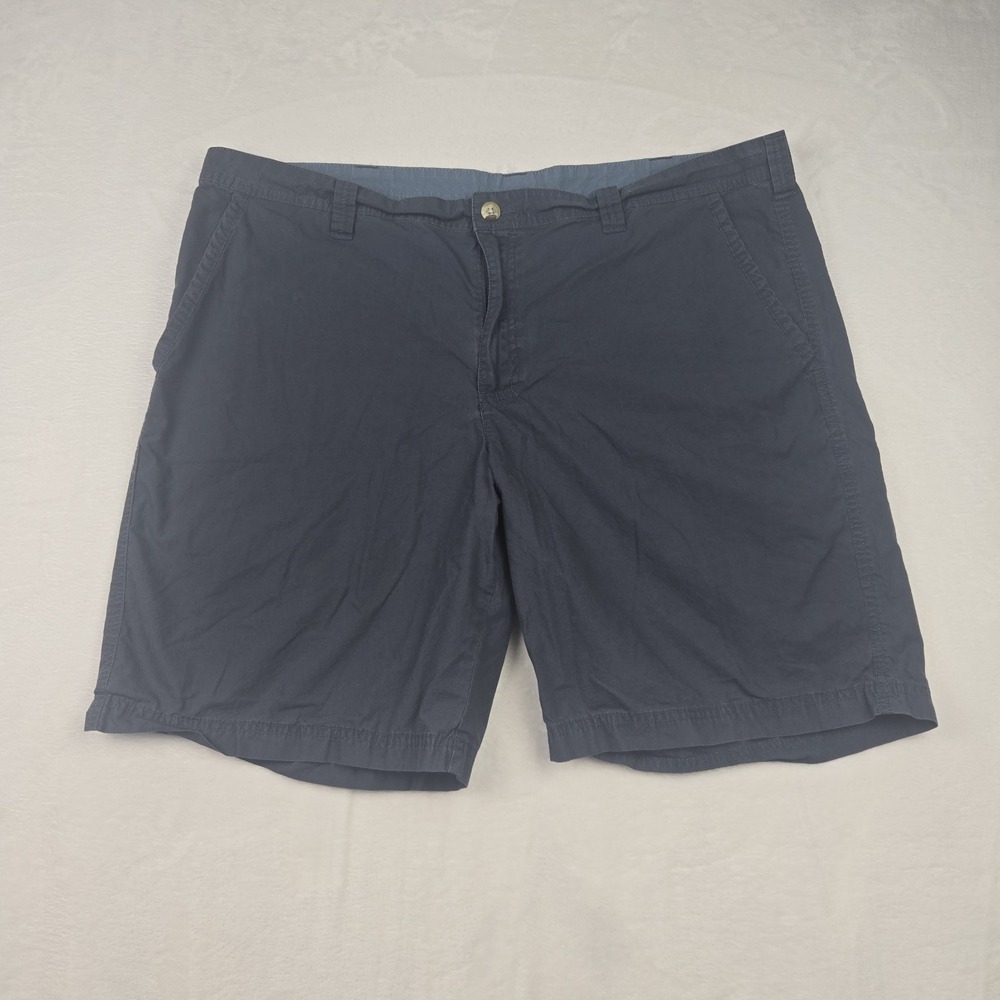 Columbia Men's Gray Blue Chino Shorts‎ Size 42W 10L